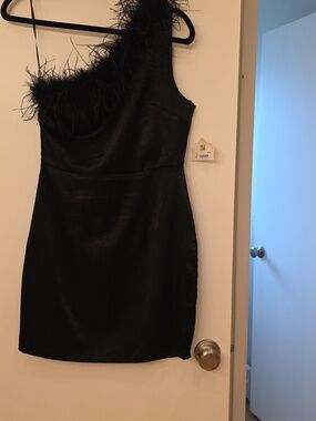 NWT Altar’d State black sateen cocktail dress
